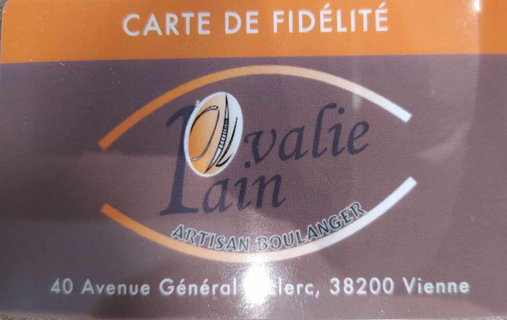 Carte de fidelité Carte de fidélité
